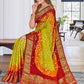 Classic Art Silk Multi Colour Bandhej Saree