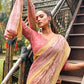 Trendy Saree Brasso Multi Colour Fancy Work Saree