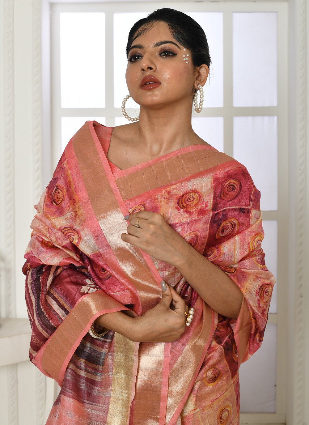 Classic Cotton Silk Multi Colour Patch Border Saree