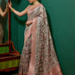 Contemporary Cotton Organza Multi Colour Print Saree