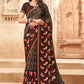 Contemporary Chiffon Multi Colour Fancy Work Saree