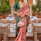 Classic Silk Multi Colour Foil Print Saree