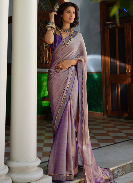 Classic Art Silk Multi Colour Lace Saree