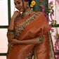 Contemporary Banarasi Silk Multi Colour Woven Saree