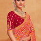 Contemporary Silk Multi Colour Patch Border Saree