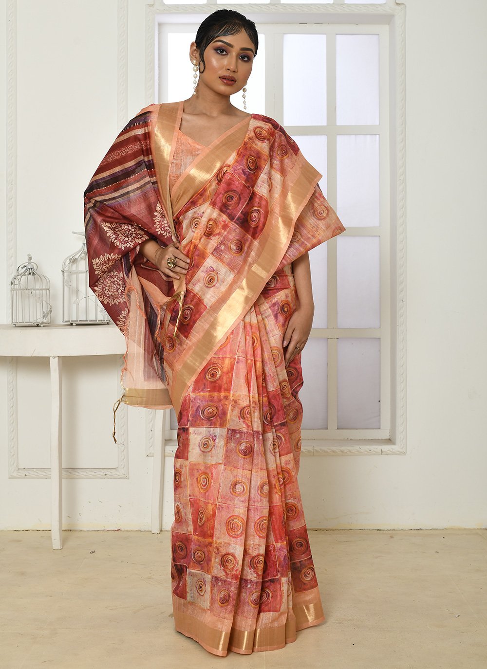 Classic Cotton Silk Multi Colour Patch Border Saree