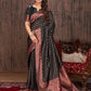 Contemporary Banarasi Silk Multi Colour Patch Border Saree