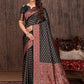 Contemporary Banarasi Silk Multi Colour Patch Border Saree