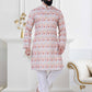 Kurta Pyjama Cotton Multi Colour Print Mens