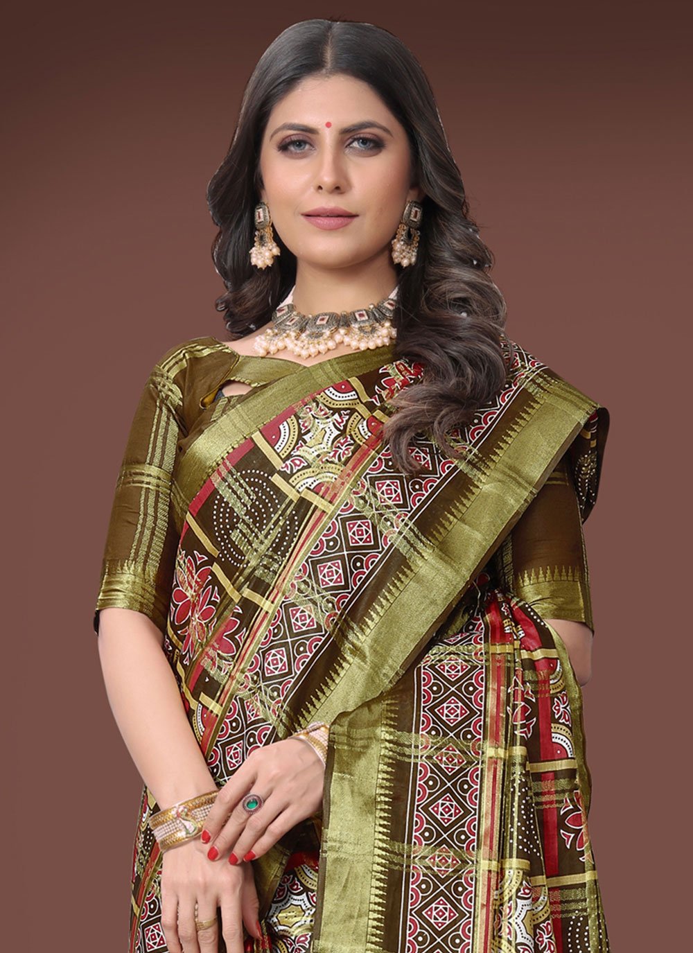 Classic Cotton Multi Colour Weaving Saree