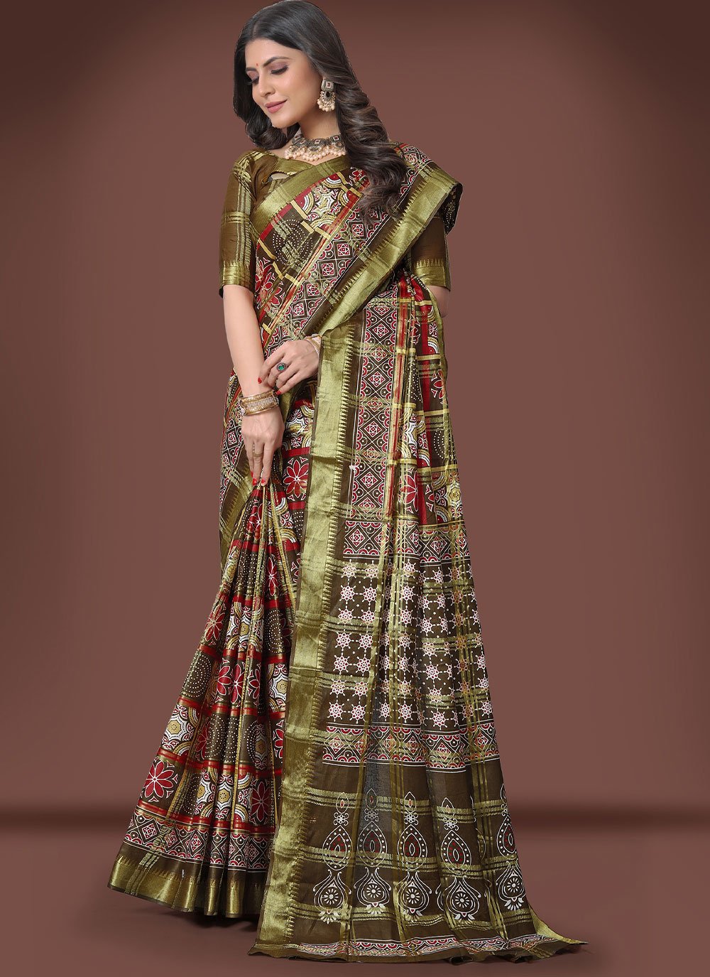 Classic Cotton Multi Colour Weaving Saree