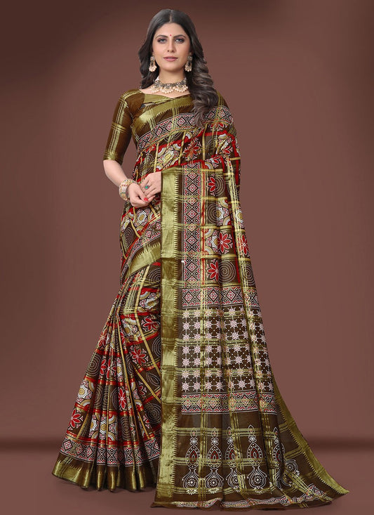 Classic Cotton Multi Colour Weaving Saree