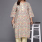 Designer Kurti Cotton Multi Colour Print Kurtis