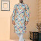 Kurta Pyjama Cotton Multi Colour Digital Print Mens