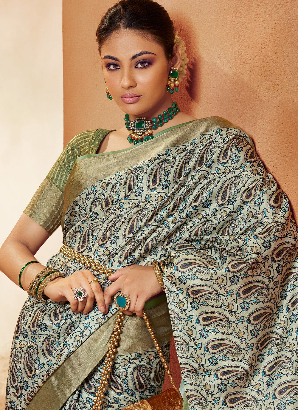 Trendy Saree Crepe Silk Multi Colour Digital Print Saree