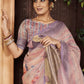 Designer Organza Multi Colour Digital Print Saree