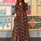 Gown Cotton Multi Colour Digital Print Gown