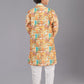 Kurta Pyjama Polyester Multi Colour Digital Print Kids