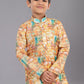 Kurta Pyjama Polyester Multi Colour Digital Print Kids