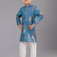 Kurta Pyjama Polyester Multi Colour Digital Print Kids