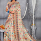 Trendy Saree Net Multi Colour Digital Print Saree