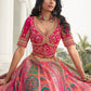 Lehenga Choli Silk Multi Colour Embroidered Lehenga Choli