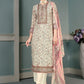 Salwar Suit Muslin Multi Colour Floral Patch Salwar Kameez