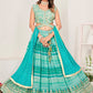 Lehenga Choli Georgette Viscose Multi Colour Embroidered Lehenga Choli