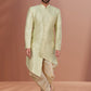 Indo Western Jacquard Linen Multi Colour Fancy Work Mens