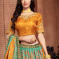 A Line Lehenga Silk Multi Colour Embroidered Lehenga Choli