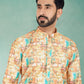 Kurta Pyjama Fancy Fabric Multi Colour Digital Print Mens