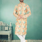 Kurta Pyjama Fancy Fabric Multi Colour Digital Print Mens