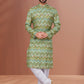 Kurta Pyjama Cotton Multi Colour Digital Print Mens