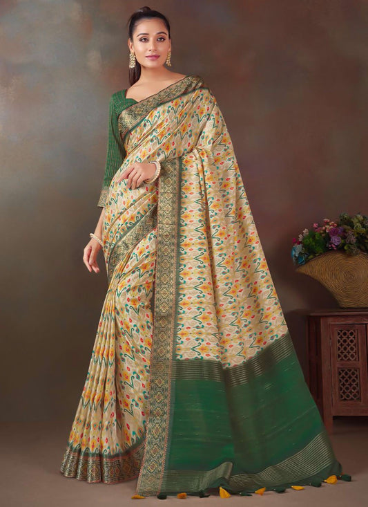 Classic Silk Multi Colour Weaving Saree