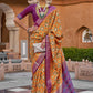 Classic Silk Multi Colour Foil Print Saree