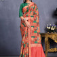 Trendy Saree Tussar Silk Multi Colour Embroidered Saree