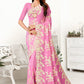 Contemporary Georgette Multi Colour Patch Border Saree