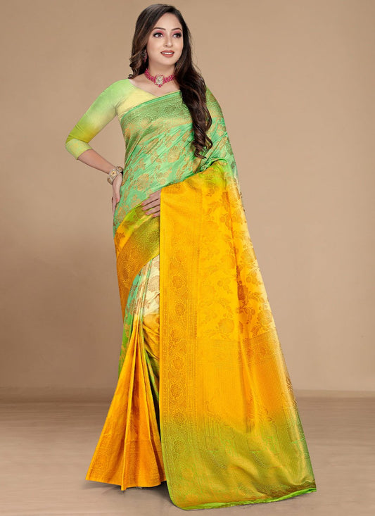 Classic Georgette Multi Colour Weaving Saree