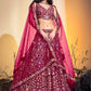 A Line Lehenga Net Multi Colour Hand Work Lehenga Choli