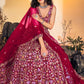 A Line Lehenga Net Multi Colour Hand Work Lehenga Choli