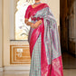 Classic Banarasi Silk Multi Colour Jacquard Work Saree