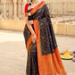 Trendy Saree Silk Multi Colour Patch Border Saree
