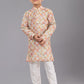 Kurta Pyjama Polyester Multi Colour Digital Print Kids