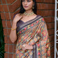 Contemporary Cotton Silk Multi Colour Print Saree