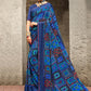 Designer Georgette Multi Colour Print Saree