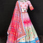 Lehenga Choli Silk Multi Colour Print Lehenga Choli