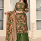 Salwar Suit Pashmina Multi Colour Print Salwar Kameez