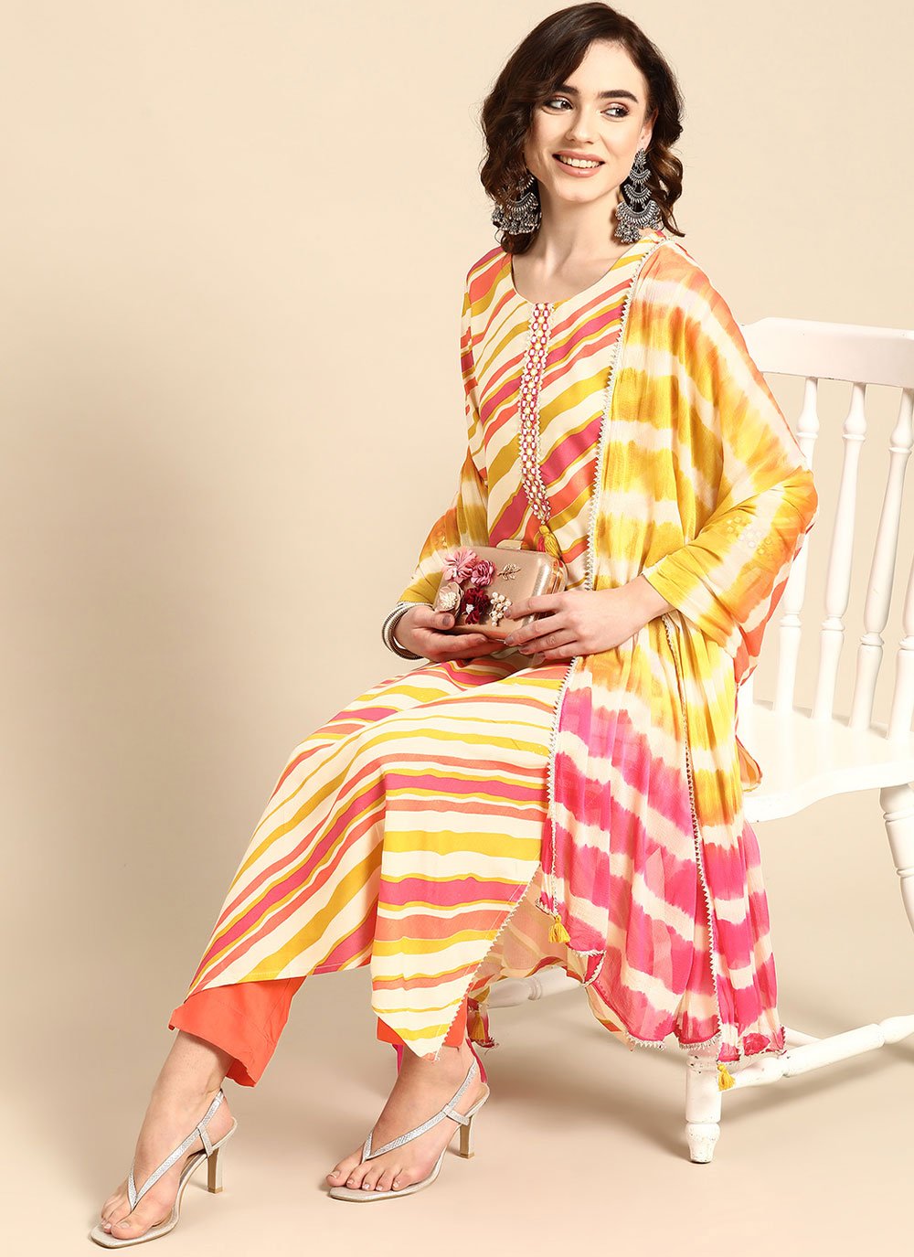 Pant Style Suit Rayon Multi Colour Print Salwar Kameez