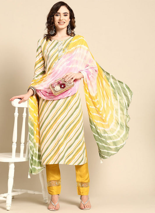 Salwar Suit Rayon Multi Colour Print Salwar Kameez