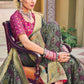 Contemporary Pure Georgette Viscose Multi Colour Embroidered Saree